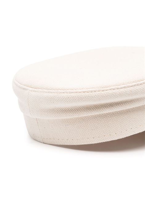 Beige logo-detail baker boy hat - RUSLA BAGINSKIY women RUSLAN BAGINSKIY | KPC035CBHRNSNR035